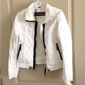White Burberry jacket
